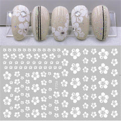 Cherry Blossoms 3D Nail Stickers - 4 Sheets