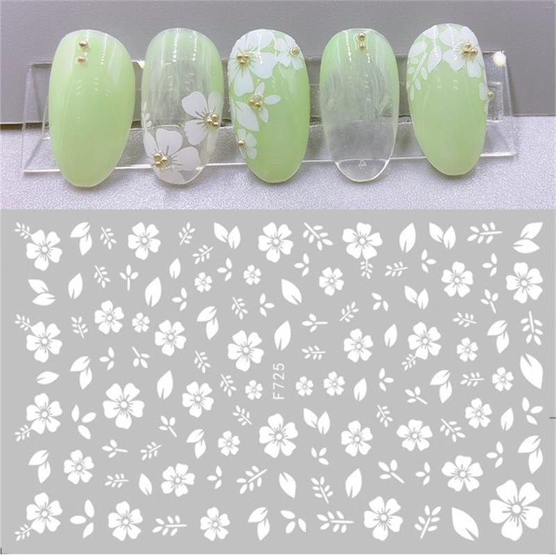 Cherry Blossoms 3D Nail Stickers - 4 Sheets
