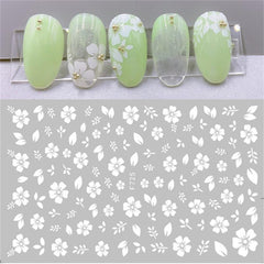 Cherry Blossoms 3D Nail Stickers - 4 Sheets