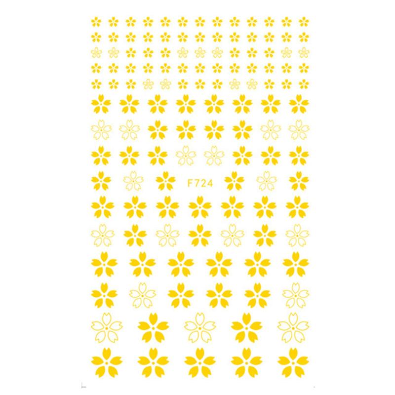 Cherry Blossoms 3D Nail Stickers - 4 Sheets