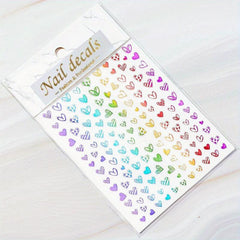 Colorful Laser Flower Nail Art Sticker for Women