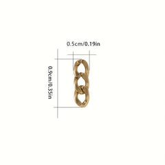 50 pcs 3D Punk Metal Chain Nail Art Charms DIY Manicure Alloy Accessory