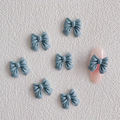 Colorful Resin 3D Bow Nail Art Decorations - 20 Pcs