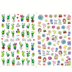 Cartoon Nail Stickers Ant Bee Eye Designs Manicure Decals