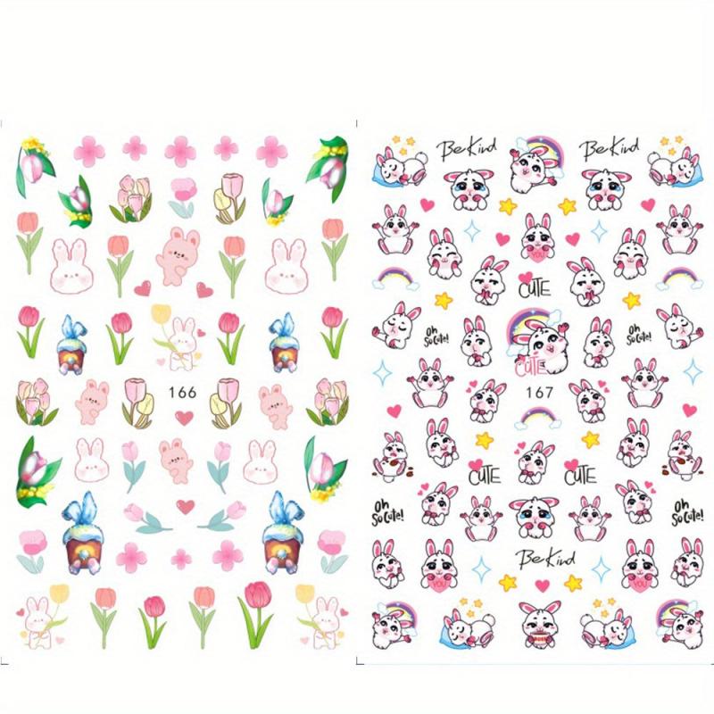 Cartoon Nail Stickers Ant Bee Eye Designs Manicure Decals