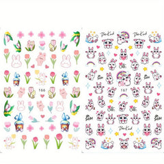 Cartoon Nail Stickers Ant Bee Eye Designs Manicure Decals