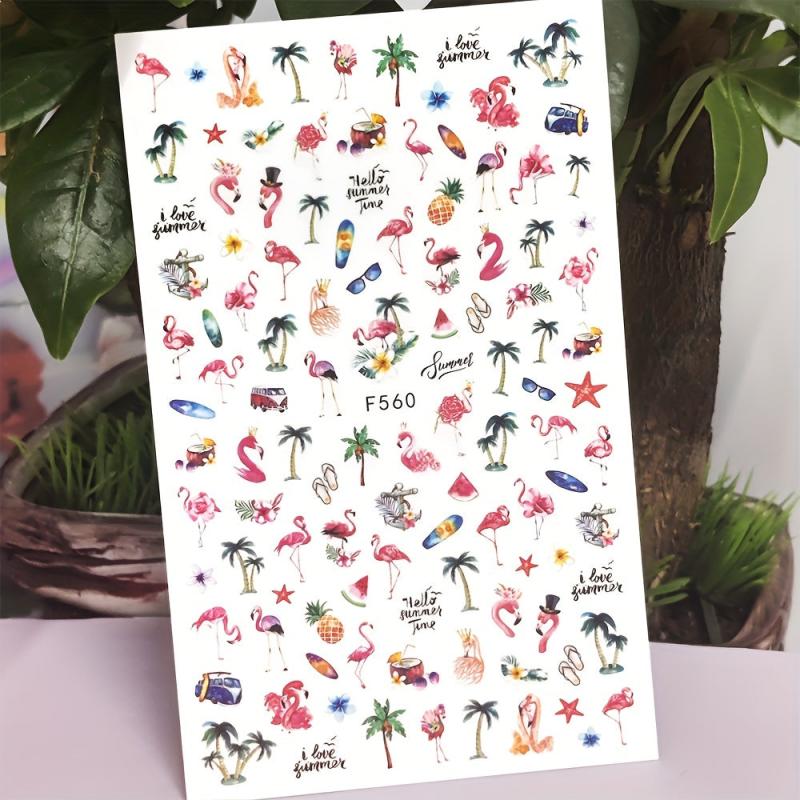 Summer Nail Art Sticker Beach Nail Stickers Nail Decals