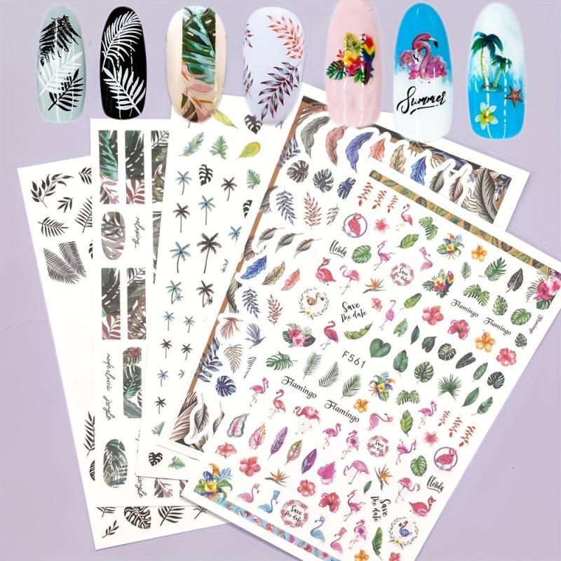 Summer Nail Art Sticker Beach Nail Stickers Nail Decals