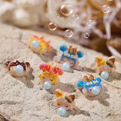 Happy Girl Nail Charms Resin 3D Decorations for DIY Nail Art