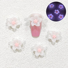 10 Pcs 3D Flower Nail Charms for Women's Nail Art
