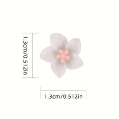 10 Pcs 3D Flower Nail Charms for Women's Nail Art