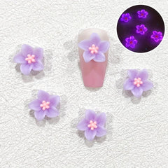 10 Pcs 3D Flower Nail Charms for Women's Nail Art