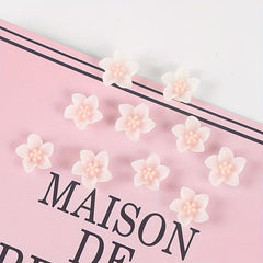 10 Pcs 3D Flower Nail Charms for Women's Nail Art