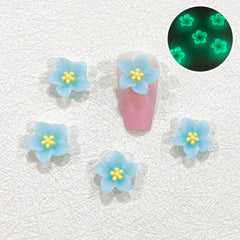 10 Pcs 3D Flower Nail Charms for Women's Nail Art