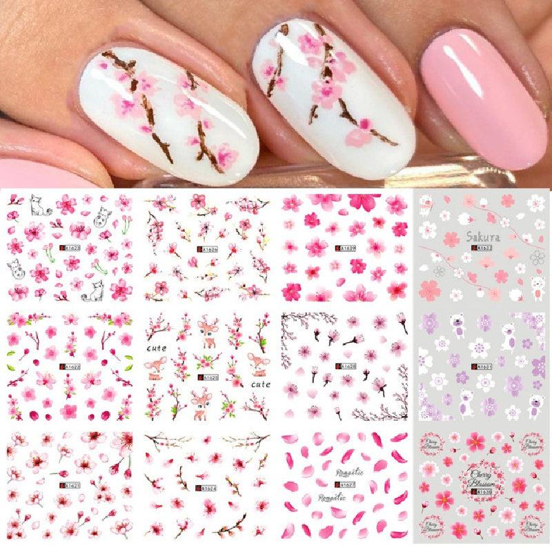 6pcs Sunflower Nail Water Transfer Stickers & Tools Set