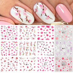 6pcs Sunflower Nail Water Transfer Stickers & Tools Set