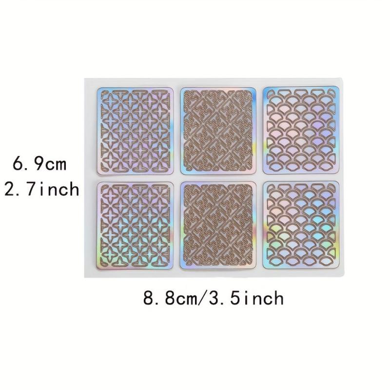 24pcs Nail Vinyl Stencils Nail Decoration Stickers Set Nail Stickers Tips