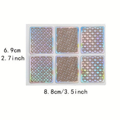 24pcs Nail Vinyl Stencils Nail Decoration Stickers Set Nail Stickers Tips