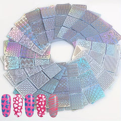 24pcs Nail Vinyl Stencils Nail Decoration Stickers Set Nail Stickers Tips