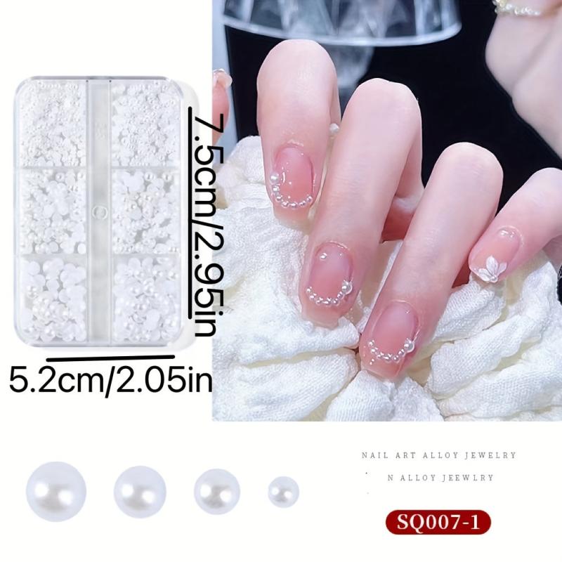 3D Nail Art Kit Gem Decoration Accessories Pearl Flower Butterfly Caviar Crystal