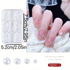 3D Nail Art Kit Gem Decoration Accessories Pearl Flower Butterfly Caviar Crystal