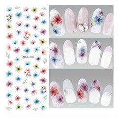 Water Transfer Sticker Thin DIY Nail Art Flower Feather Nail Decal