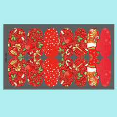 5 Snowflake Snowmen Elk Tree Christmas Nail Art Stickers - Winter Design