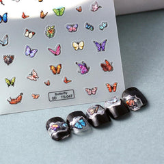 5D Butterfly Manicure Stickers Nail Art Kit