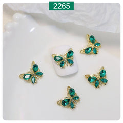 3D Butterfly Nail Art Charms Rhinestone DIY Nail Decorations