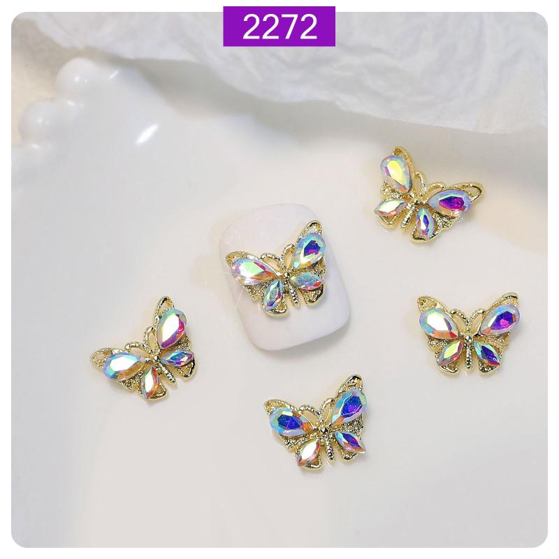 3D Butterfly Nail Art Charms Rhinestone DIY Nail Decorations