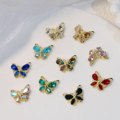 3D Butterfly Nail Art Charms Rhinestone DIY Nail Decorations