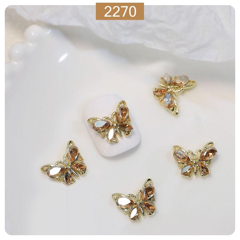 3D Butterfly Nail Art Charms Rhinestone DIY Nail Decorations