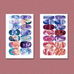 6 Sheets Nail Art Stickers with Self Adhesive Strips for DIY Nail Enhancement