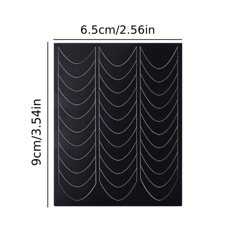 12pcs French Manicure Nail Stickers DIY Decoration Stencil Tools