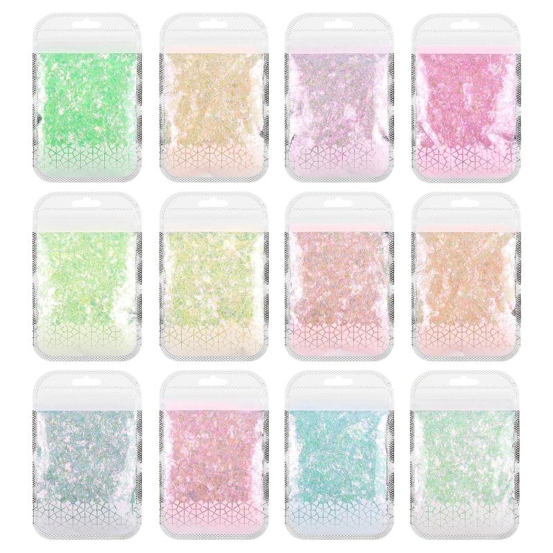 Chunky Sequin Glitter Resin Nail Painting Arts DIY