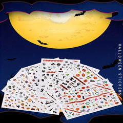 Halloween Nail Art Stickers Skull Maple Leaf Pumpkin Ghost Nail Art Decals