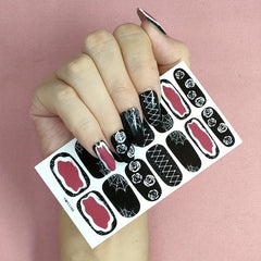 Halloween Nail Polish Stickers Pumpkins Bats Ghosts Spider Gel Nail Decals