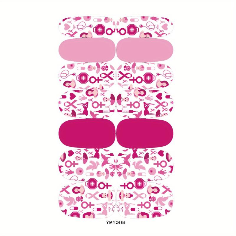 Nail Polish Stickers Self Adhesive Nail Art Decal Strips Manicure Kit