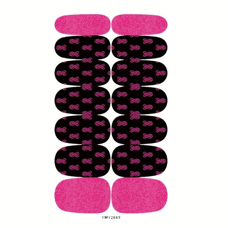 Nail Polish Stickers Self Adhesive Nail Art Decal Strips Manicure Kit