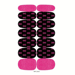 Nail Polish Stickers Self Adhesive Nail Art Decal Strips Manicure Kit