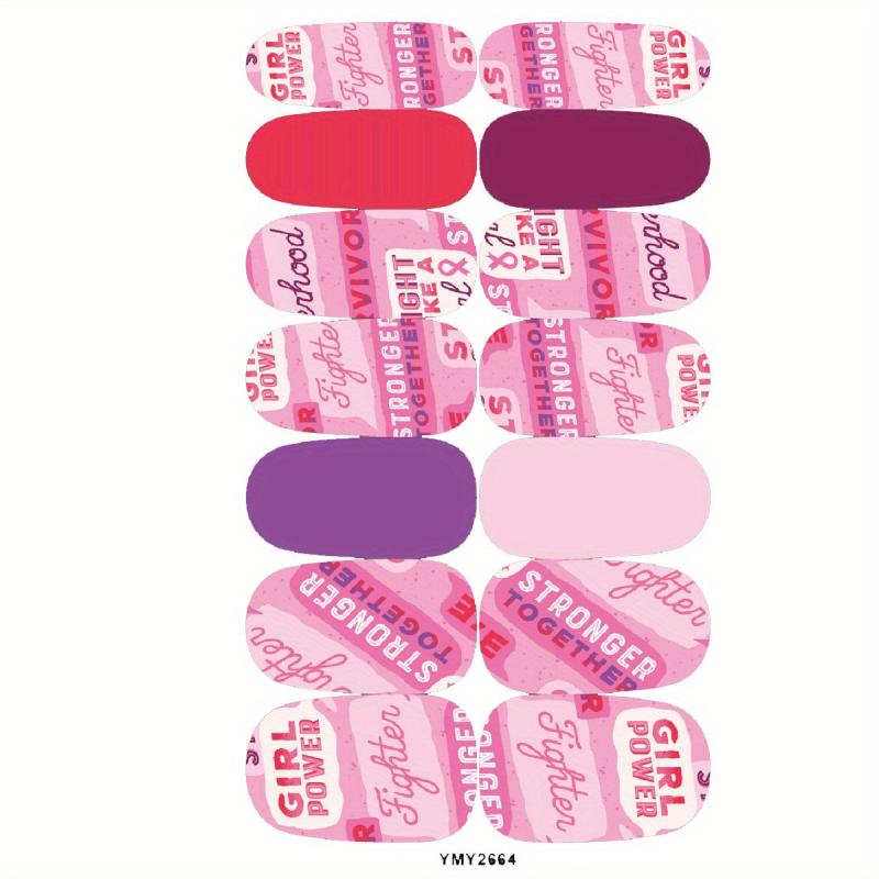Nail Polish Stickers Self Adhesive Nail Art Decal Strips Manicure Kit