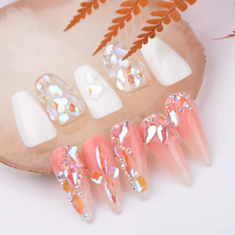 150pcs Aurora Nail Art Rhinestones Crystal Gemstone for DIY or Salons