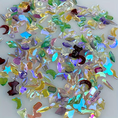 150pcs Aurora Nail Art Rhinestones Crystal Gemstone for DIY or Salons