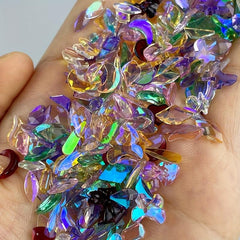 150pcs Aurora Nail Art Rhinestones Crystal Gemstone for DIY or Salons