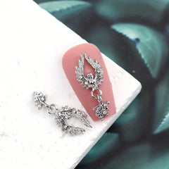 10pcs Nail Charms Rhinestones Pearl Manicure Accessories 3D Nail Decoration