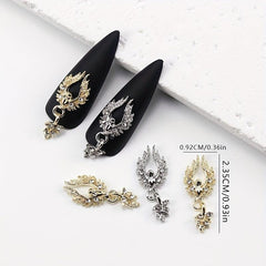 10pcs Nail Charms Rhinestones Pearl Manicure Accessories 3D Nail Decoration