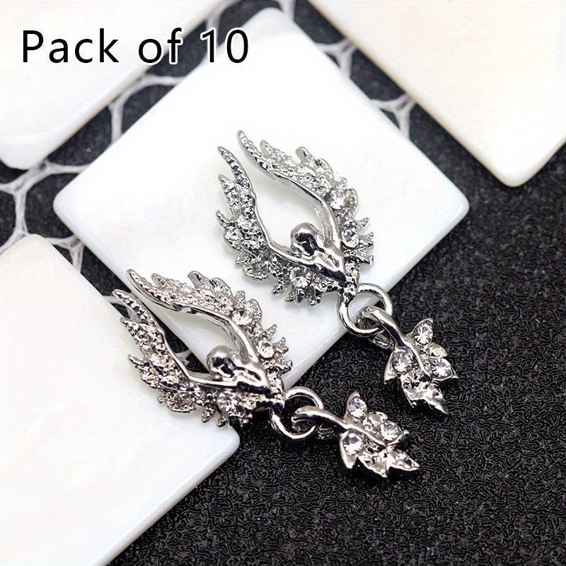 10pcs Nail Charms Rhinestones Pearl Manicure Accessories 3D Nail Decoration