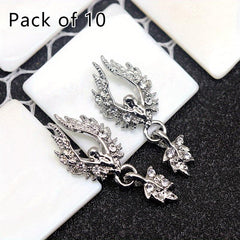 10pcs Nail Charms Rhinestones Pearl Manicure Accessories 3D Nail Decoration
