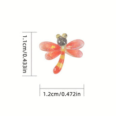 Dragonfly Nail Art Charms Starry Nail Rhinestone Women Girls Acrylic Decoration