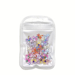 Dragonfly Nail Art Charms Starry Nail Rhinestone Women Girls Acrylic Decoration